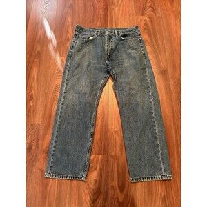 Levis Jeans Mens 36x29* Blue 505 Regular Straight American Workwear Medium Denim